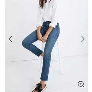 Madewell Stovepipe jeans in Kline wash